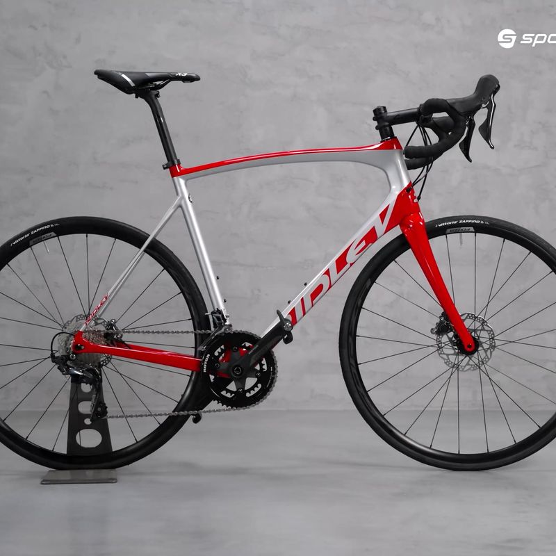 Ridley Fenix SL Disc Ultegra FSD08Cs argento/rosso bici da corsa 15