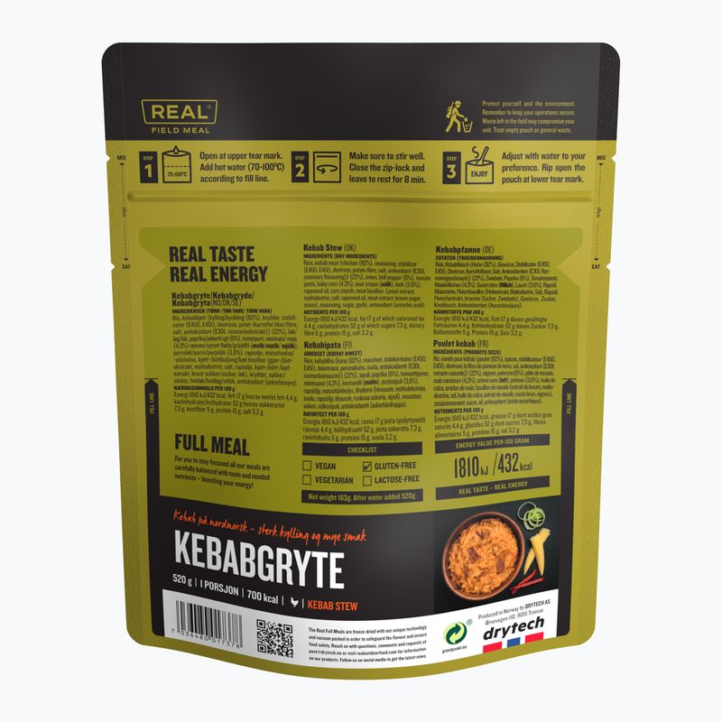Cibo liofilizzato Real Turmat Goulash Kebab 139 g 2