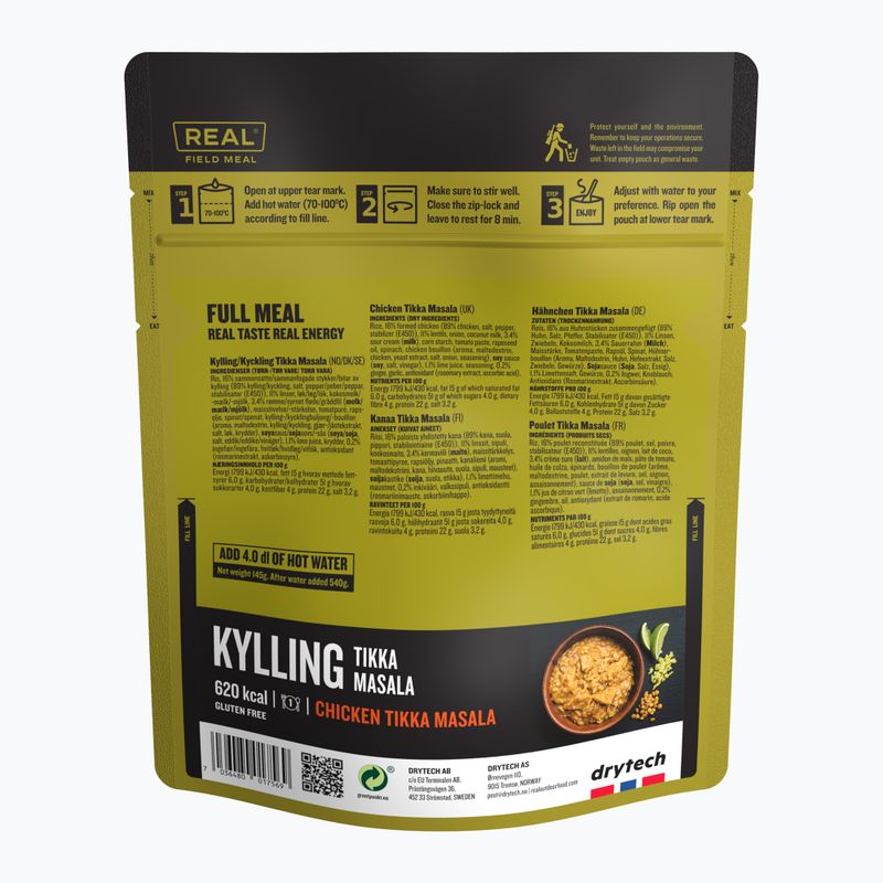 Cibo liofilizzato Real Turmat Chicken Tikka Masala 145 g 2