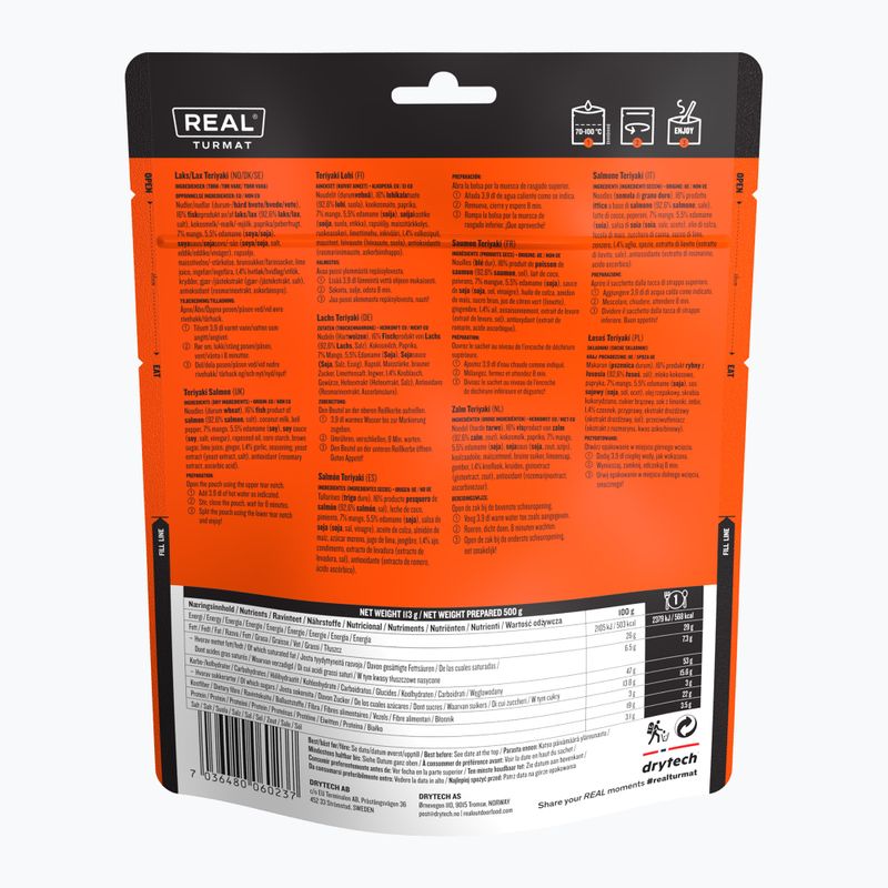 Cibo liofilizzato Real Turmat Teriyaki Salmon 113 g 2