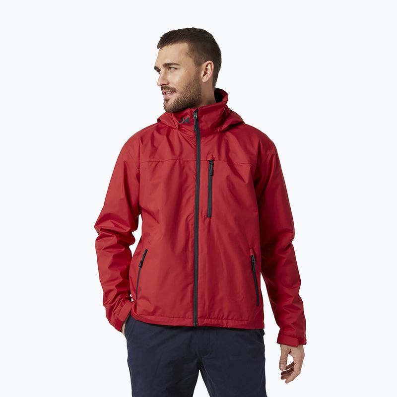 Giacca da vela da uomo Helly Hansen Crew Hooded rosso