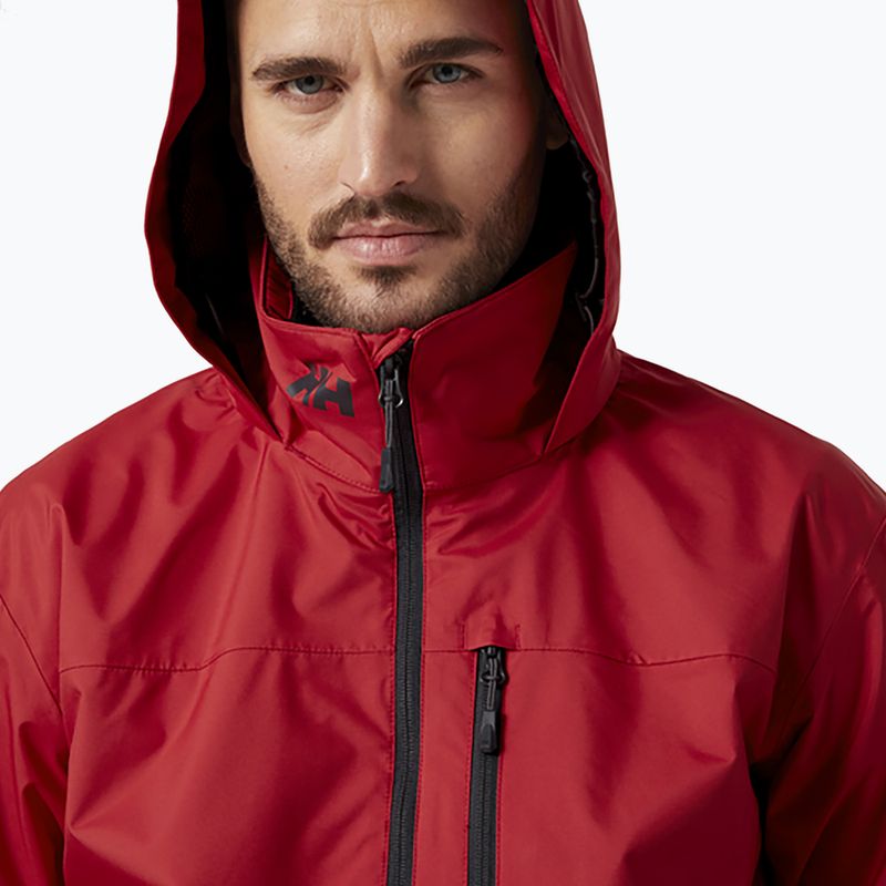 Giacca da vela da uomo Helly Hansen Crew Hooded rosso 3