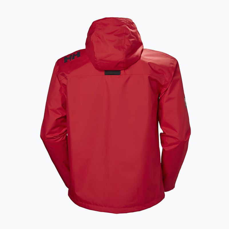 Giacca da vela da uomo Helly Hansen Crew Hooded rosso 8