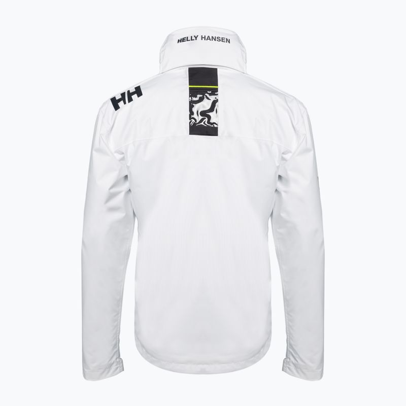 Giacca da vela da uomo Helly Hansen Crew Hooded bianco 3