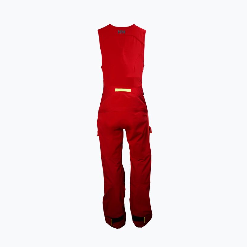 Tuta da vela donna Helly Hansen Aegir Race Salopette alert rosso 2