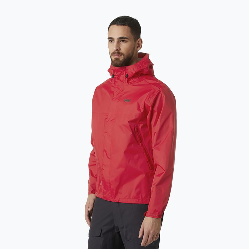 Giacca antipioggia Helly Hansen da uomo Loke rosso