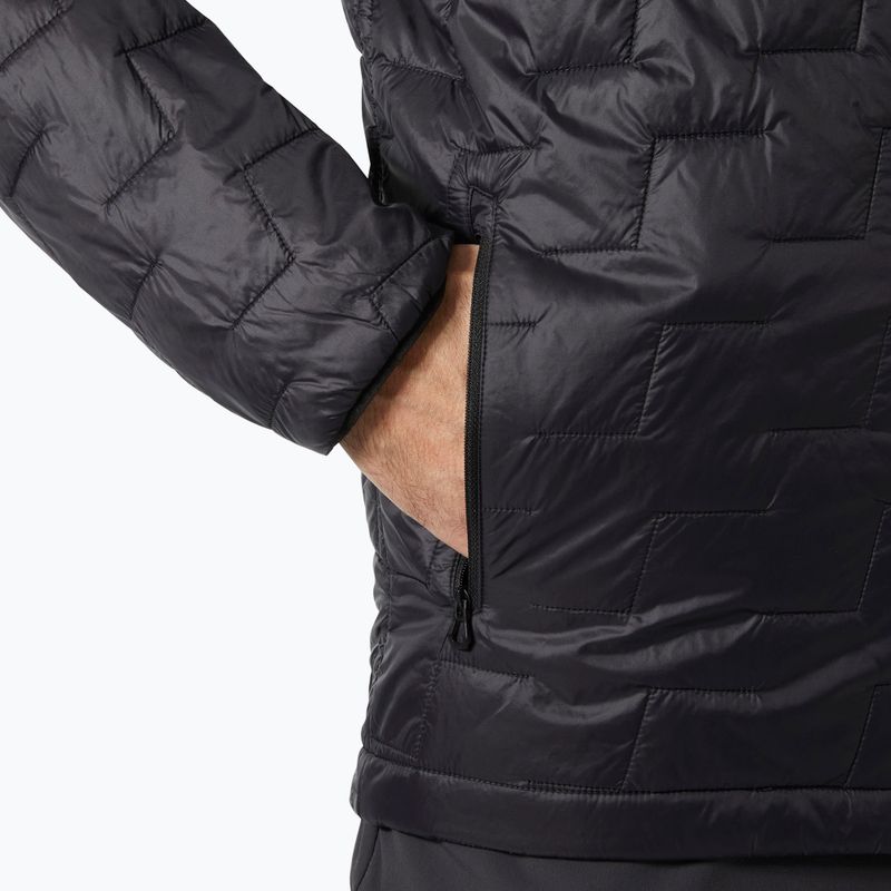 Giacca ibrida Helly Hansen Lifaloft Insulator da uomo con cappuccio nero opaco 4