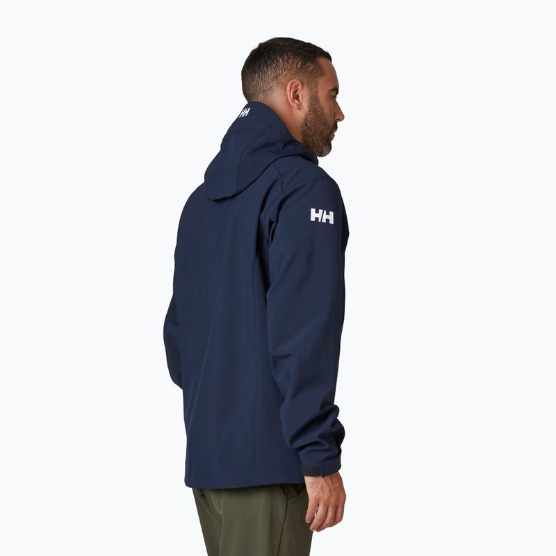 Giacca Softshell con cappuccio Helly Hansen Paramount da uomo, navy 2