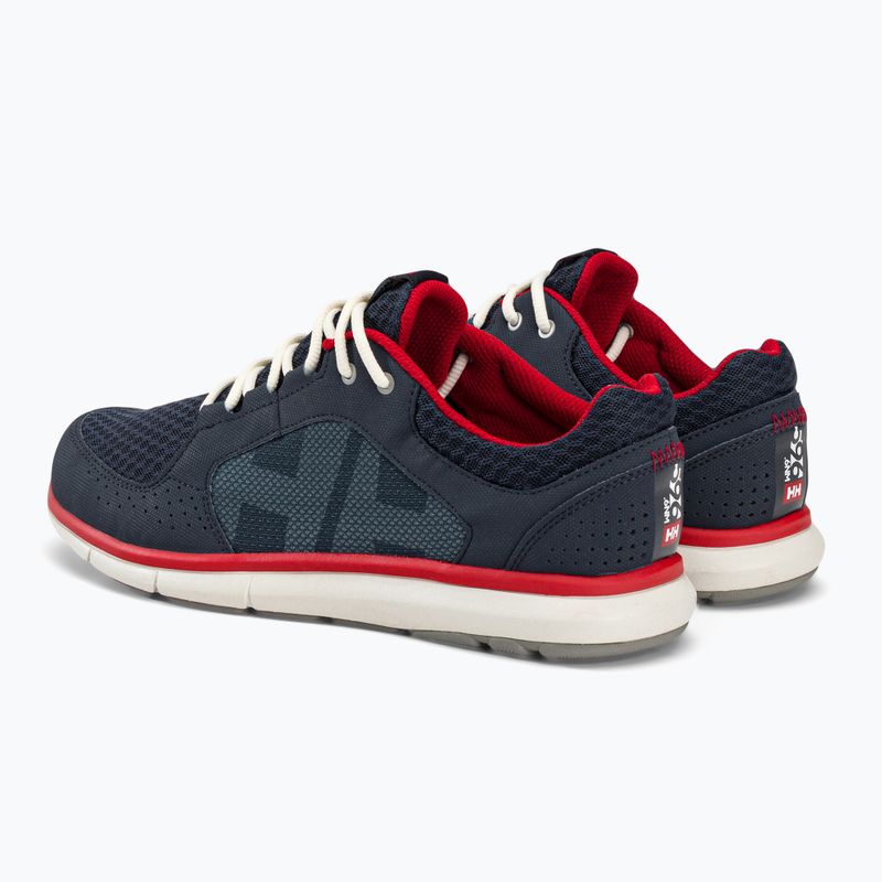 Helly Hansen Ahiga V4 Hydropower navy/flag red/off white scarpe da vela da uomo 3