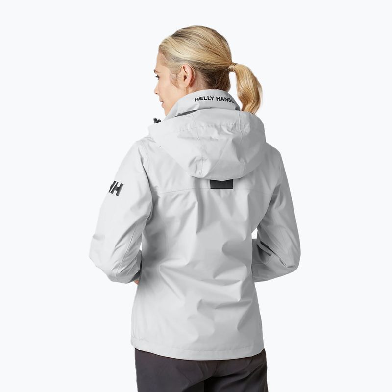 Giacca da vela donna Helly Hansen Crew Hooded Midlayer grigio nebbia 2