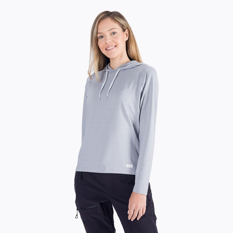 Felpa trekking donna Helly Hansen Verglas Light Hoodie grigio nebbia