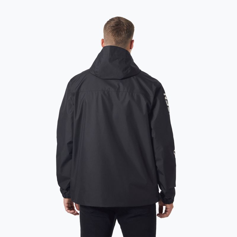 Giacca da pioggia Helly Hansen Ervik da uomo, nero 2