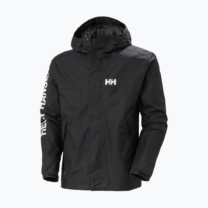 Giacca da pioggia Helly Hansen Ervik da uomo, nero 8