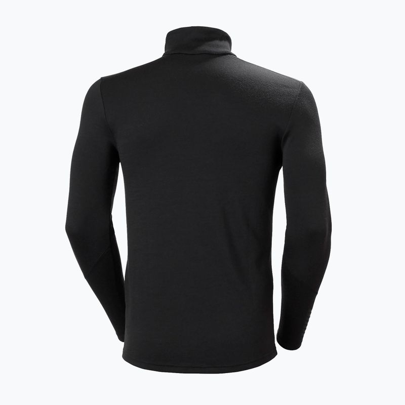 Felpa termica uomo Helly Hansen Lifa Merino Midweight 1/2 Zip black 2