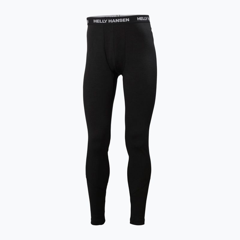 Pantaloni termici Helly Hansen Lifa Merino Midweight da uomo, nero 4