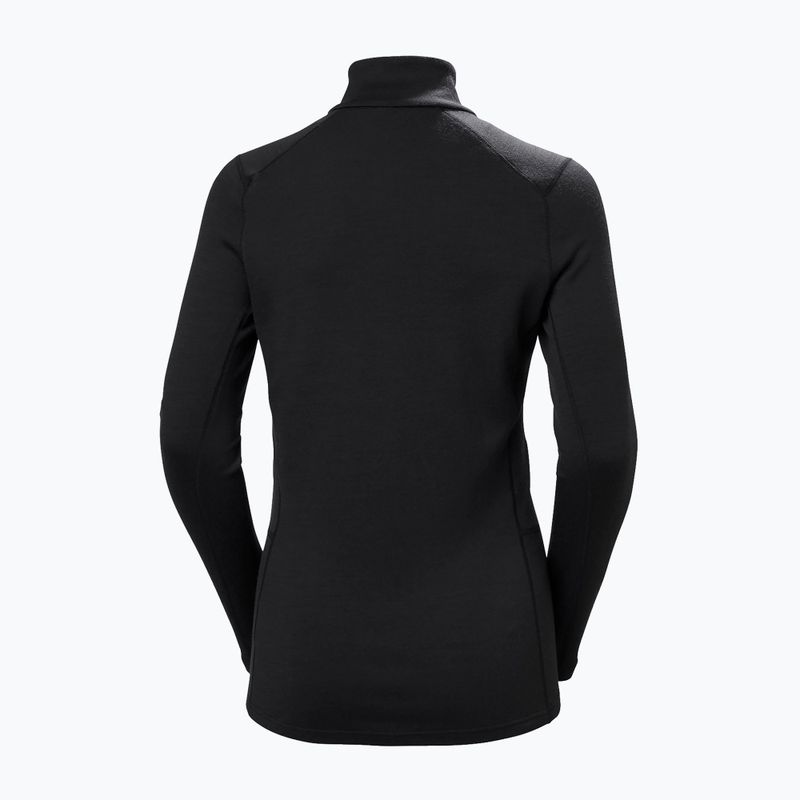 Felpa termica donna Helly Hansen Lifa Merino Midweight 1/2 Zip black 6