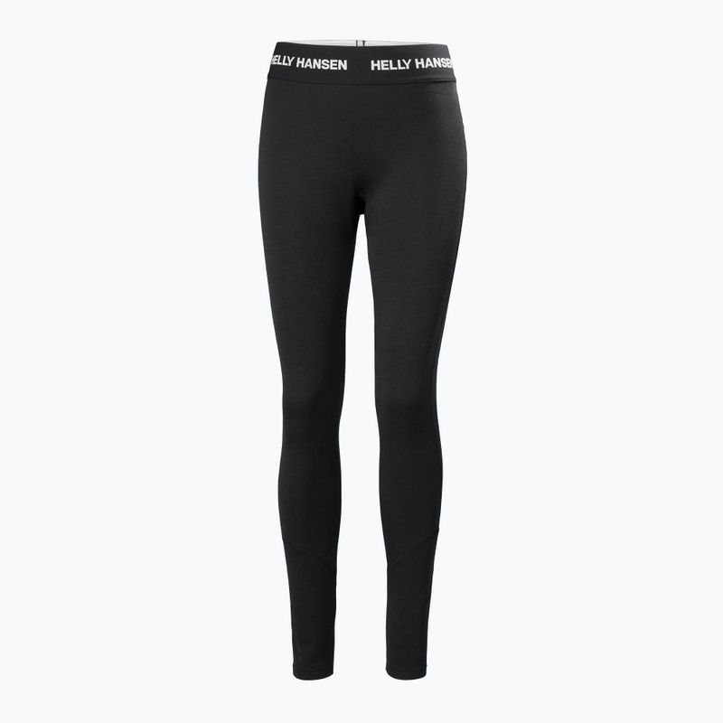 Pantaloni termici Helly Hansen Lifa Merino Midweight da donna, nero 5