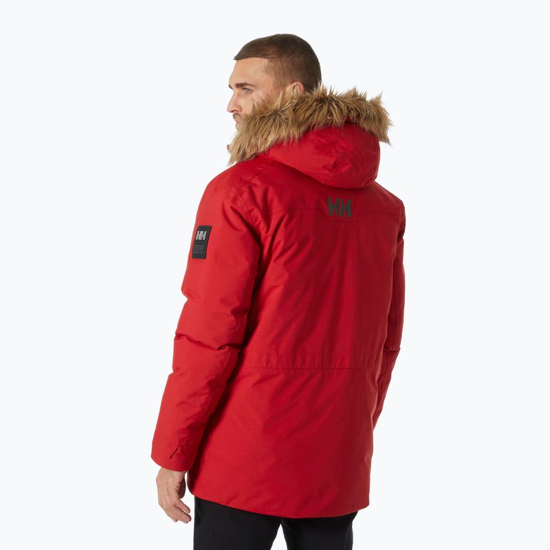 Giacca invernale da uomo Helly Hansen Nordsjo Parka rosso 2