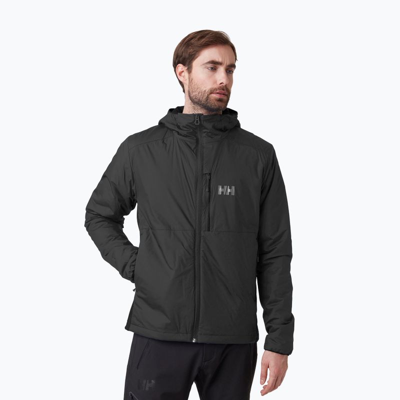 Giacca invernale da uomo Helly Hansen Odin Stretch con cappuccio Light Insu nero