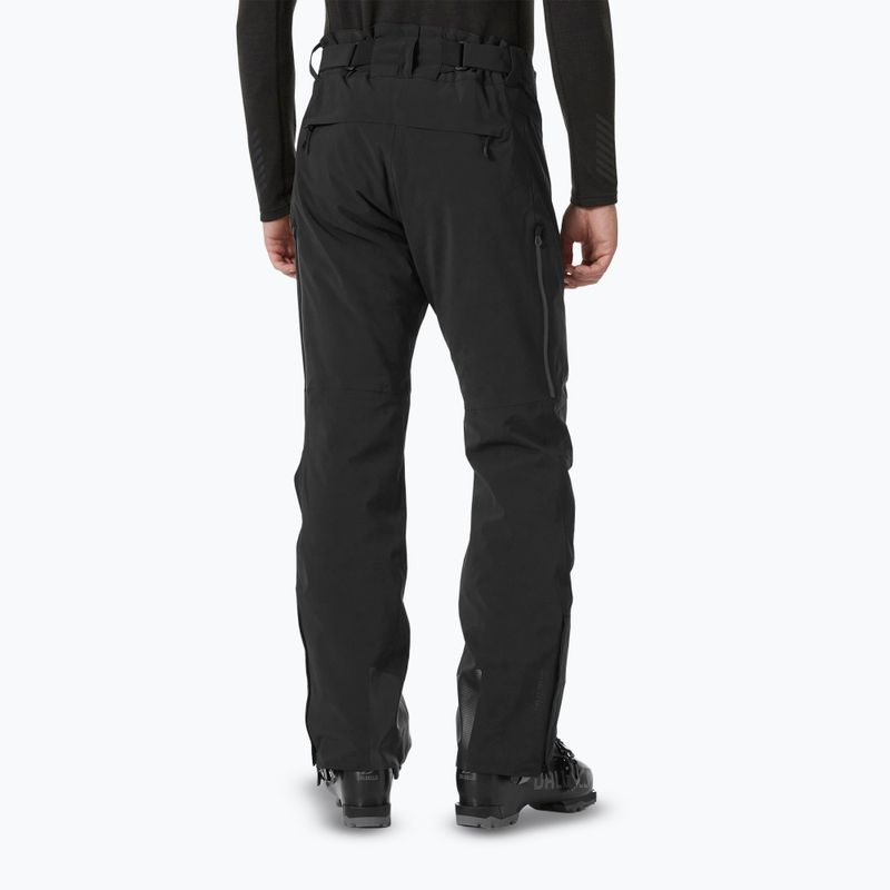 Pantaloni da sci da uomo Helly Hansen Alpha Lifaloft nero 2
