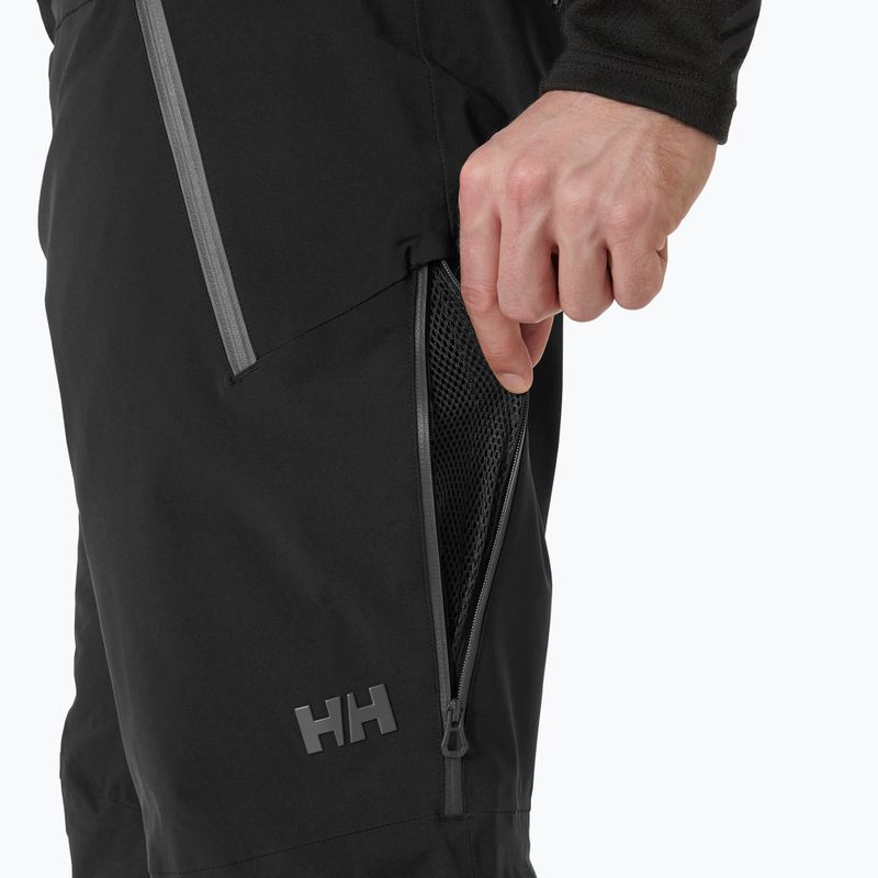 Pantaloni da sci da uomo Helly Hansen Alpha Lifaloft nero 4