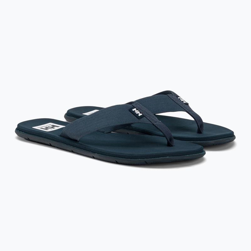 Infradito Helly Hansen Logo da uomo blu/bianco sporco 4