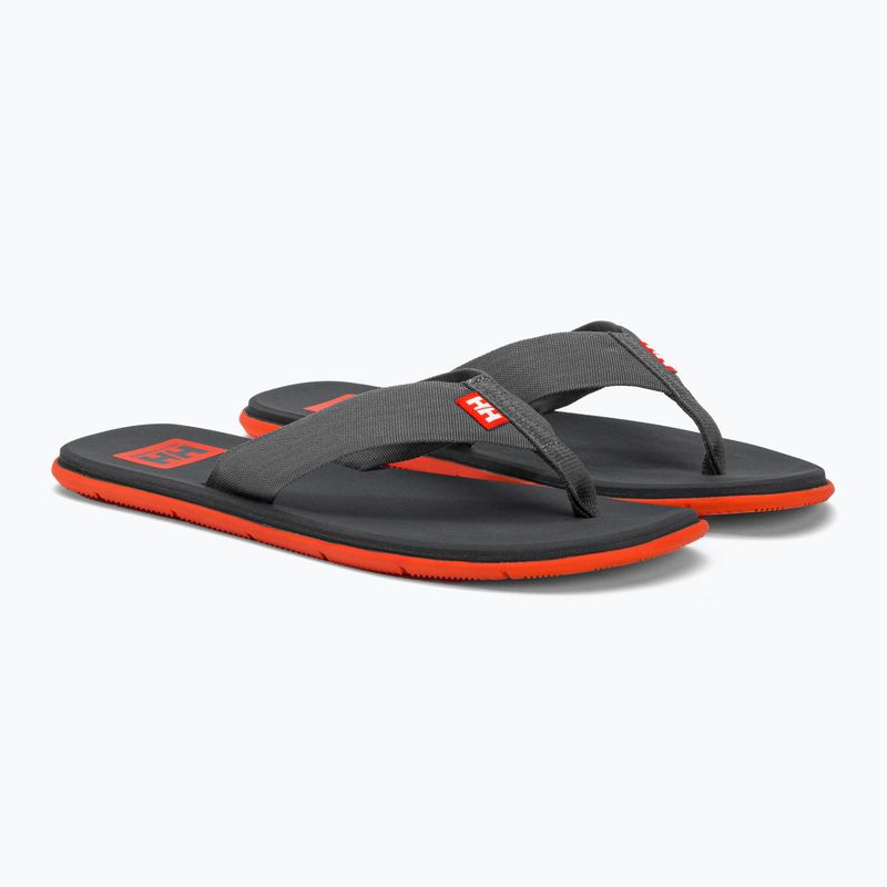 Infradito Helly Hansen Logo uomo ebano/ciliegia pomodoro 4
