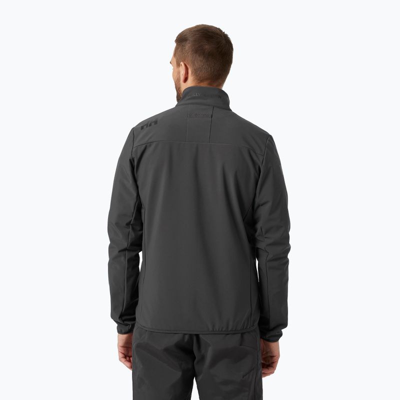 Giacca da vela Helly Hansen Crew Softshell 2.0 uomo ebano 2