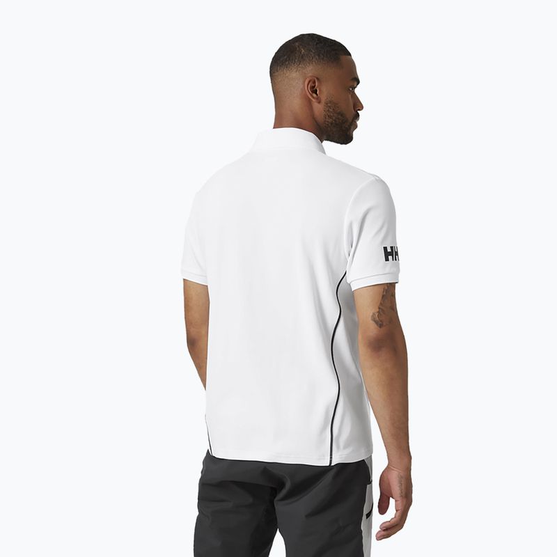 Camicia da trekking da uomo Helly Hansen Hp Racing Polo bianco 2