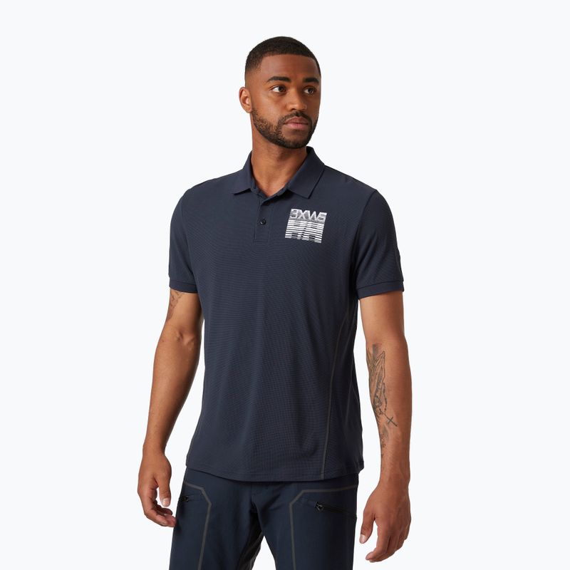 Camicia da trekking da uomo Helly Hansen Hp Racing Polo navy