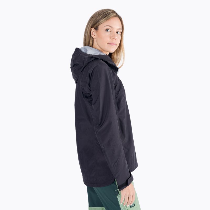 Giacca da pioggia Helly Hansen da donna Verglas 3L Shell nero 2