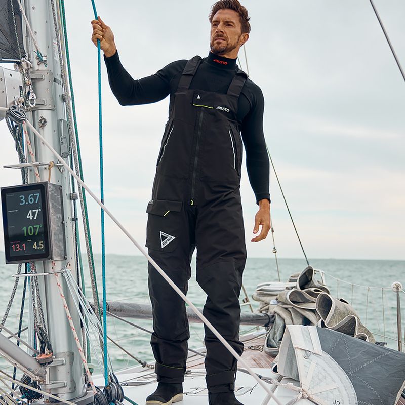 Pantaloni da vela Musto BR2 Offshore 2.0 da uomo, nero 6