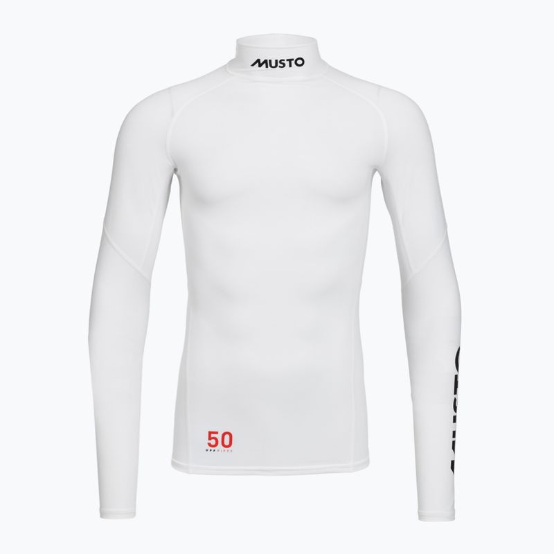 Maglia a maniche lunghe da nuoto uomo Musto Championship Rash Guard white