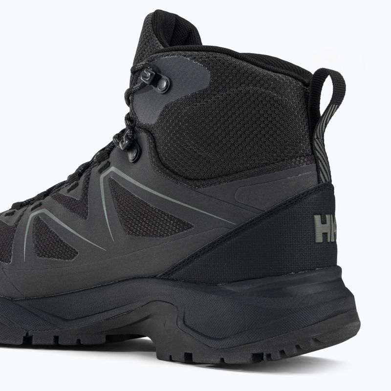 Stivali da trekking da uomo Helly Hansen Cascade Mid HT nero/grigio chiaro nuovo 11