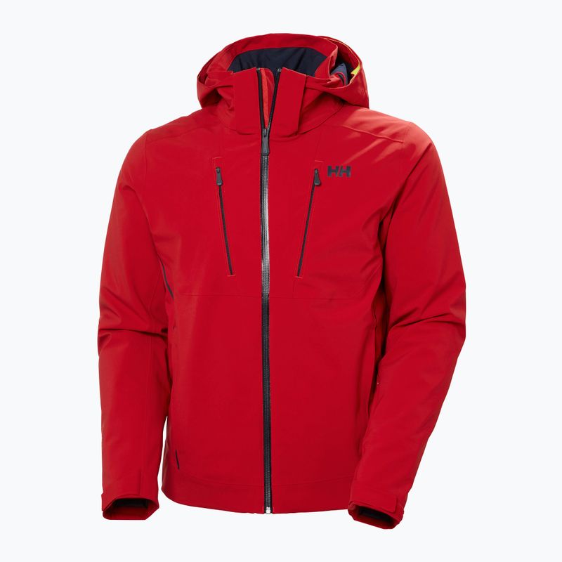 Giacca da sci da uomo Helly Hansen Alpha 3.0 rosso 7