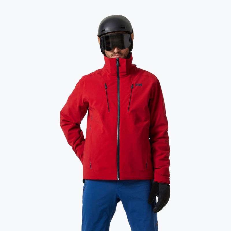 Giacca da sci da uomo Helly Hansen Alpha 3.0 rosso