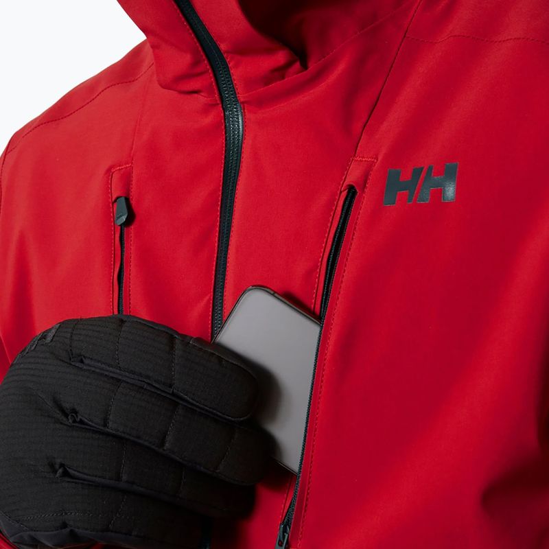 Giacca da sci da uomo Helly Hansen Alpha 3.0 rosso 4