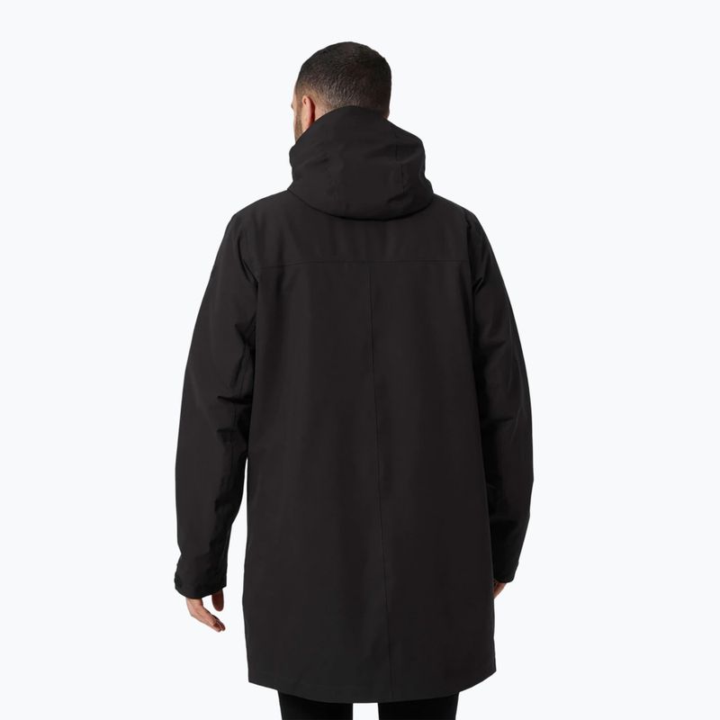 Cappotto invernale da uomo Helly Hansen Mono Material Insulated Rain Coat nero 2