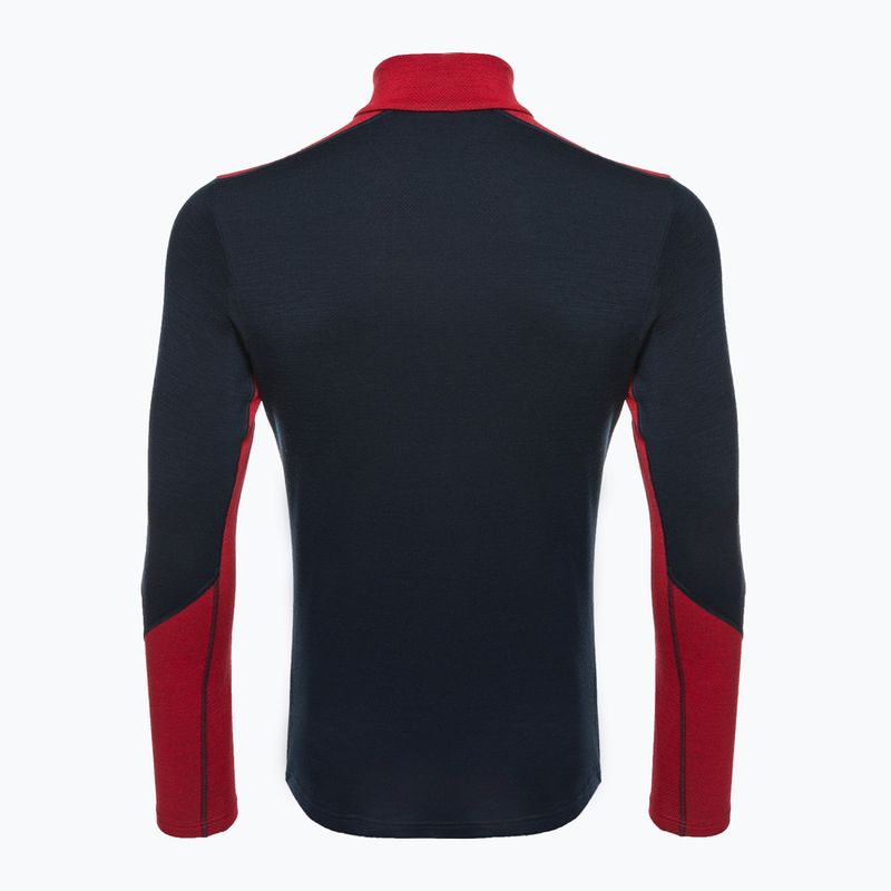 Uomo Helly Hansen Lifa Merino Midweight 1/2 Zip termica a maniche lunghe navy 2