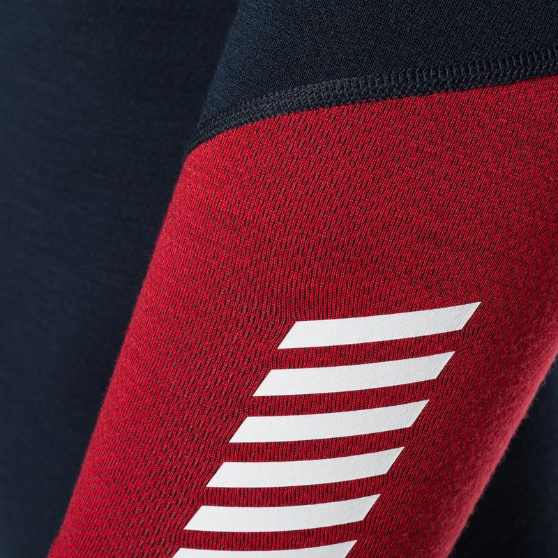 Uomo Helly Hansen Lifa Merino Midweight 1/2 Zip termica a maniche lunghe navy 4