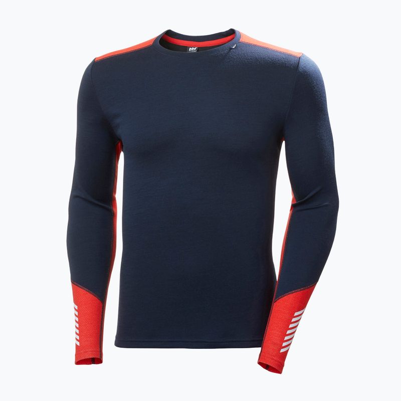 Maglia termica da uomo Helly Hansen Lifa Merino Midweight Crew navy/598 5