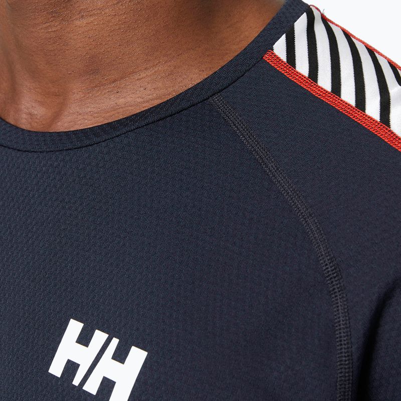 Helly Hansen Lifa Active Stripe Crew termico a maniche lunghe da uomo, navy 3