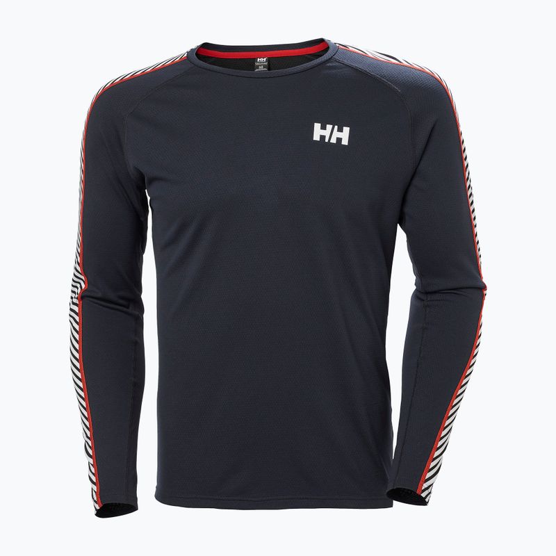 Helly Hansen Lifa Active Stripe Crew termico a maniche lunghe da uomo, navy 9