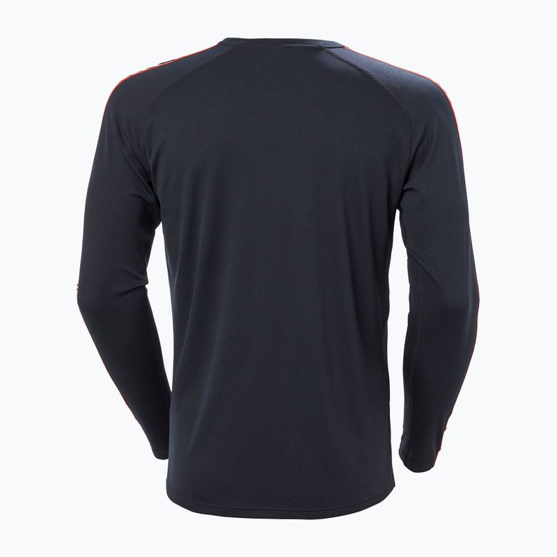 Helly Hansen Lifa Active Stripe Crew termico a maniche lunghe da uomo, navy 10