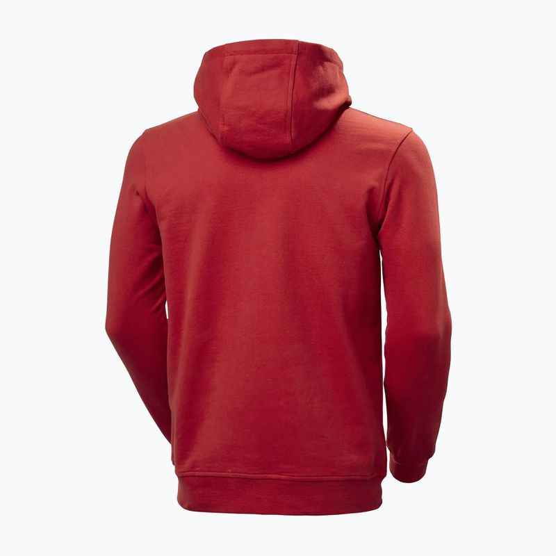 Felpa da uomo con cappuccio Helly Hansen HH Logo rosso 2