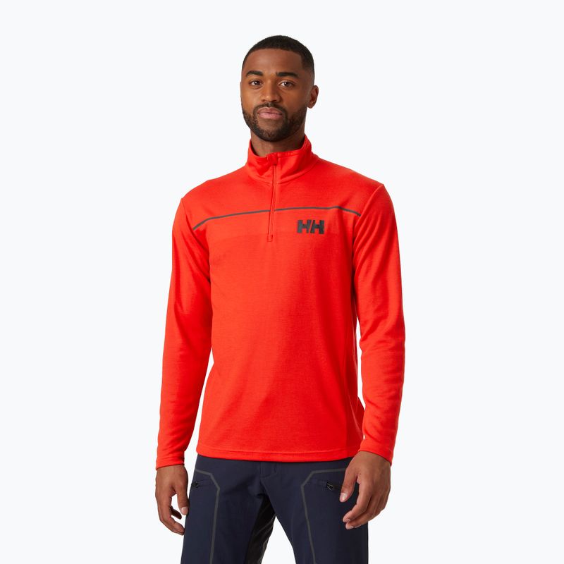 Felpa da uomo Helly Hansen Hp 1/2 Zip Pullover alert rosso