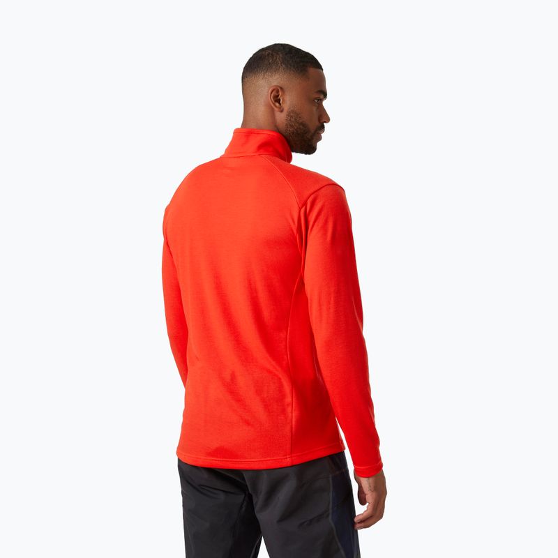 Felpa da uomo Helly Hansen Hp 1/2 Zip Pullover alert rosso 2