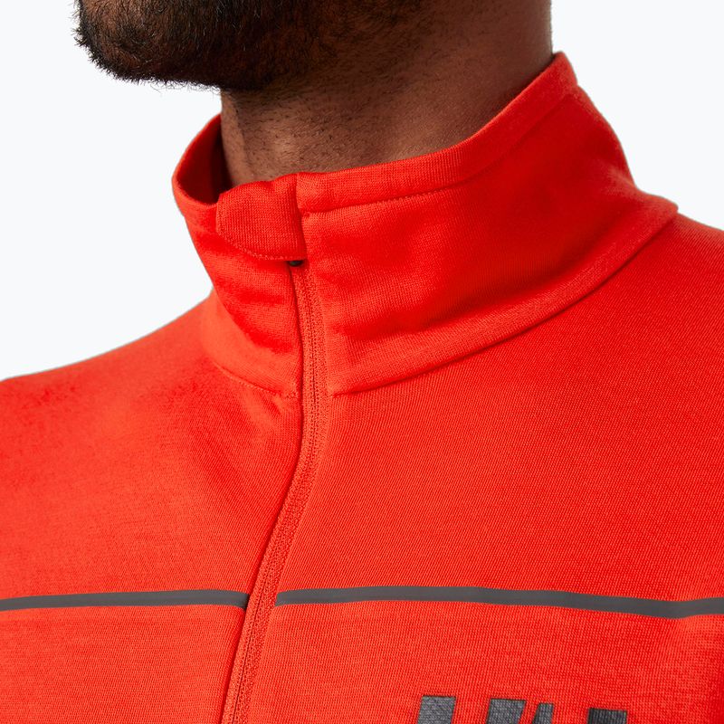 Felpa da uomo Helly Hansen Hp 1/2 Zip Pullover alert rosso 3