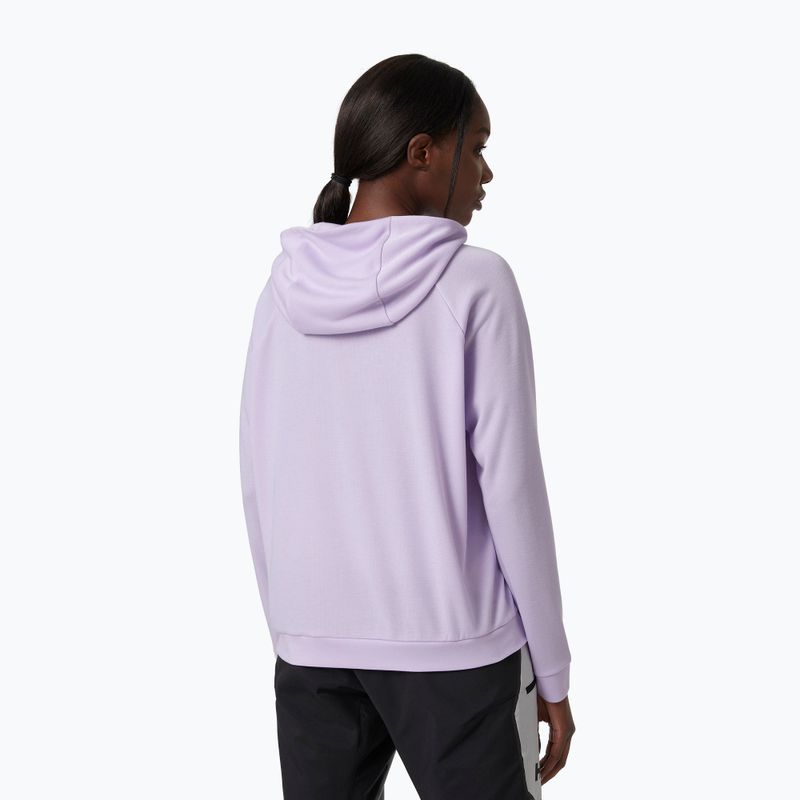 Felpa con cappuccio Helly Hansen Inshore donna lilatech 2