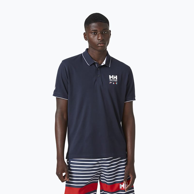 Camicia da trekking da uomo Helly Hansen Skagerrak Polo navy